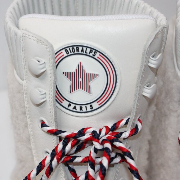 Christian Dior Hike Low Ankle White Boots size EU 40.5 / US 10.5 MSRP $1790 NEW - Picture 4 of 10